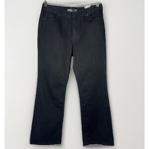 NWT Chicos Platinum Denim The Ultimate Fit Jeans Black 12 2 Short Office Bootcut